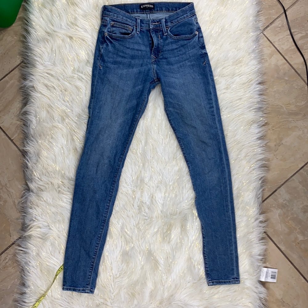 Express Jeggin Mid Rise Skinny Jeans Size 00